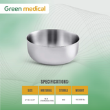 Stainless Steel Sponge Bowl – 1-2/5 qt | Durable Kitchen Sink Accessory | Polished Steel