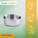 Stainless Steel Sponge Bowl – 1-2/5 qt | Durable Kitchen Sink Accessory | Polished Steel