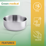 Stainless Steel Sponge Bowl – 1-7/8 Quart Surgical & Medical Utility Bowl