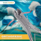 T/C Pin and Wire Cutter Double Action 7" Angled Stainless Steel German Grade