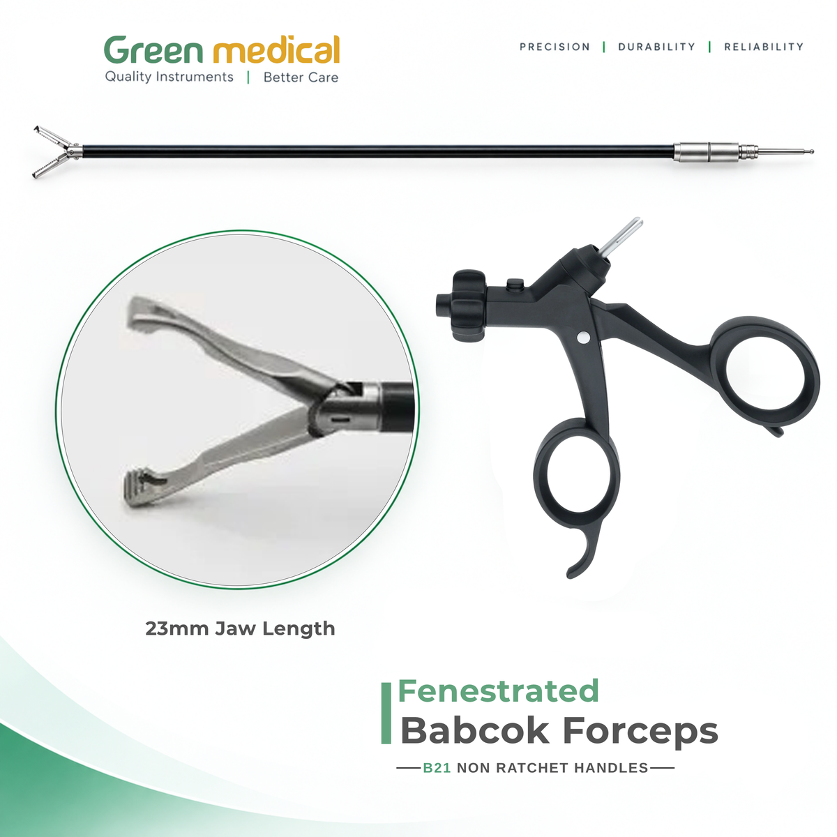 Reusable Monopolar Endoscopic Electrosurgical Instruments With B21 Non Ratchet Handle – German Stainless Steel