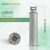 Fiberoptic Laryngoscope Mac. Mega Blades EMT Anesthesia Intubation German Grade