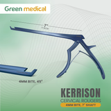 5 KERRISON Rongeurs 7" 1, 2, 3, 4, 5mm up 45 Blue Handle Orthopedic German Grade