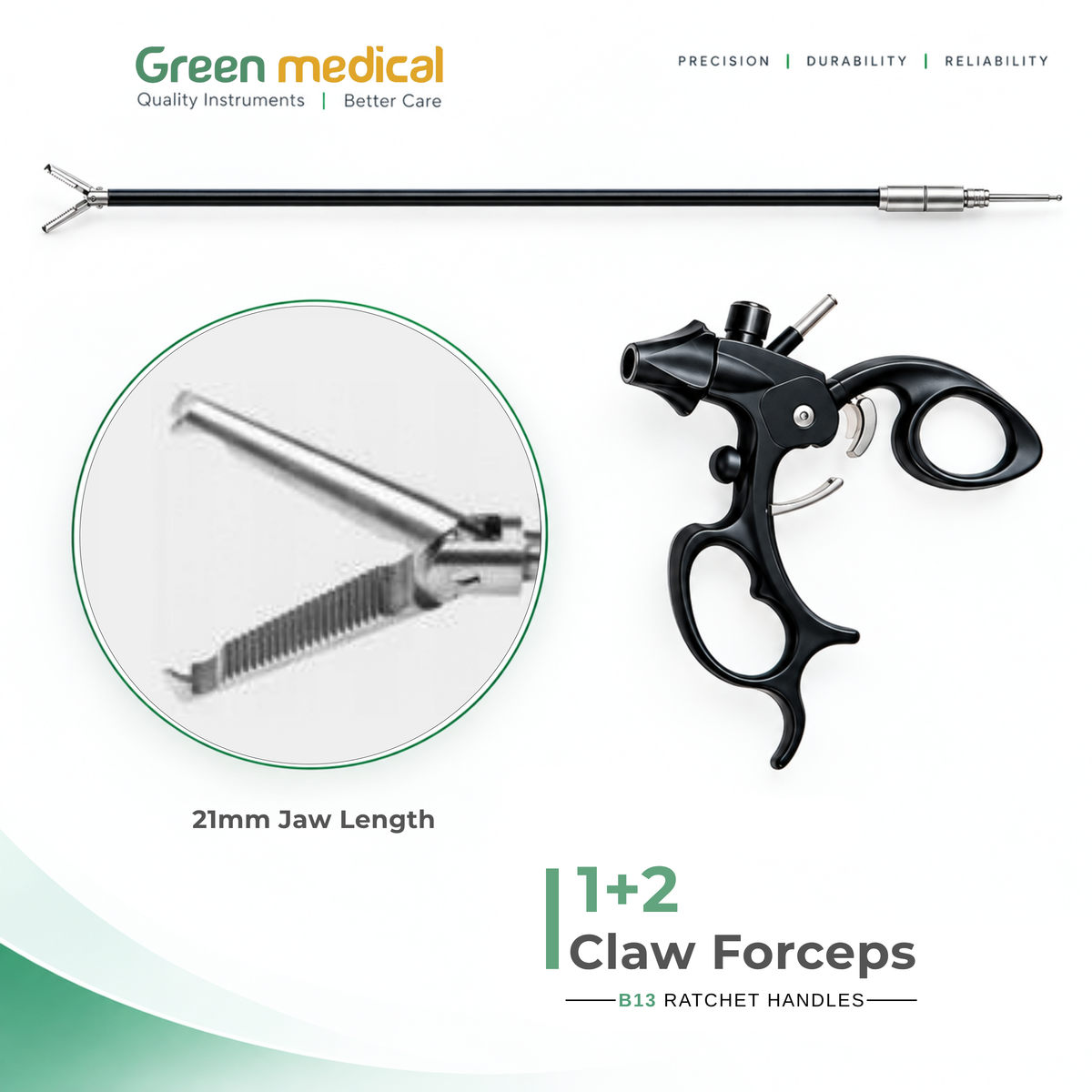 Reusable Monopolar Endoscopic Electrosurgical Instruments – German Stainless Steel