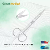 Dental Gum Scissors 4.5" (11.5 cm) Stainless Steel German Grade