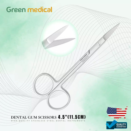 Dental Gum Scissors 4.5" (11.5 cm) Stainless Steel German Grade