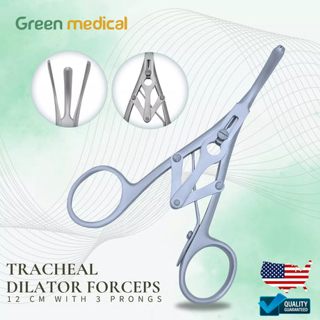 Laborde Tracheal Dilator Forceps 3 Prong 12 CM Surgical OB/Gynecology Instrument