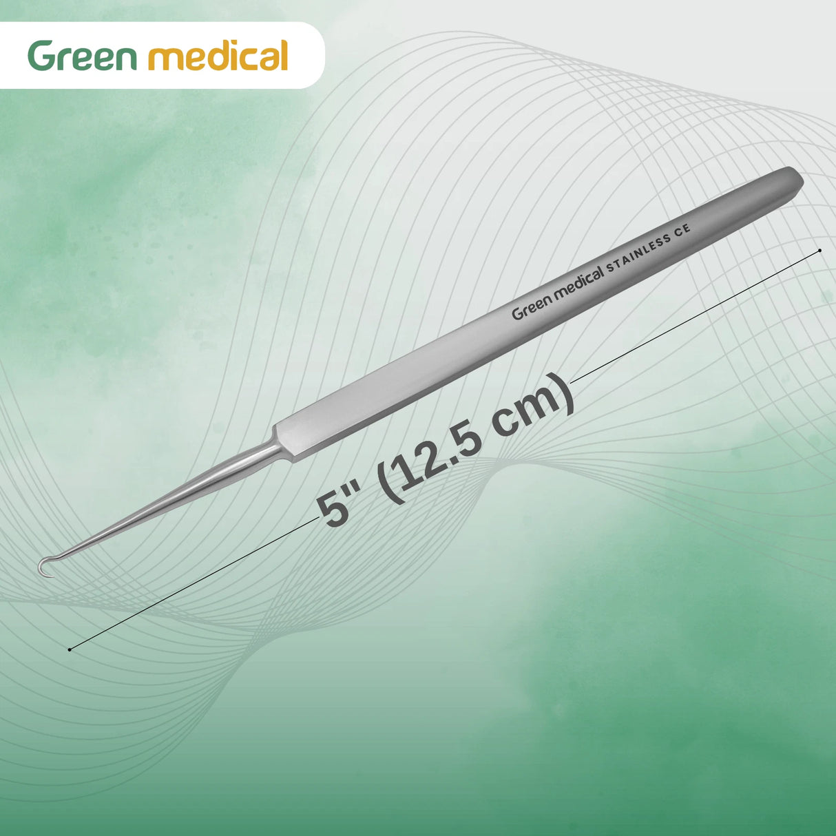 Tyrell Skin Hook, 5", Delicate 1 Sharp Point, Premium German Stainless