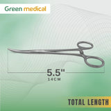 12 Pcs Crile Hemostat Forceps 5.5" Curved – Stainless Steel German Grade Surgical Instruments