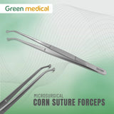 Microsurgical Corn Suture Forceps Premium Stainless Steel Surgical Instrument