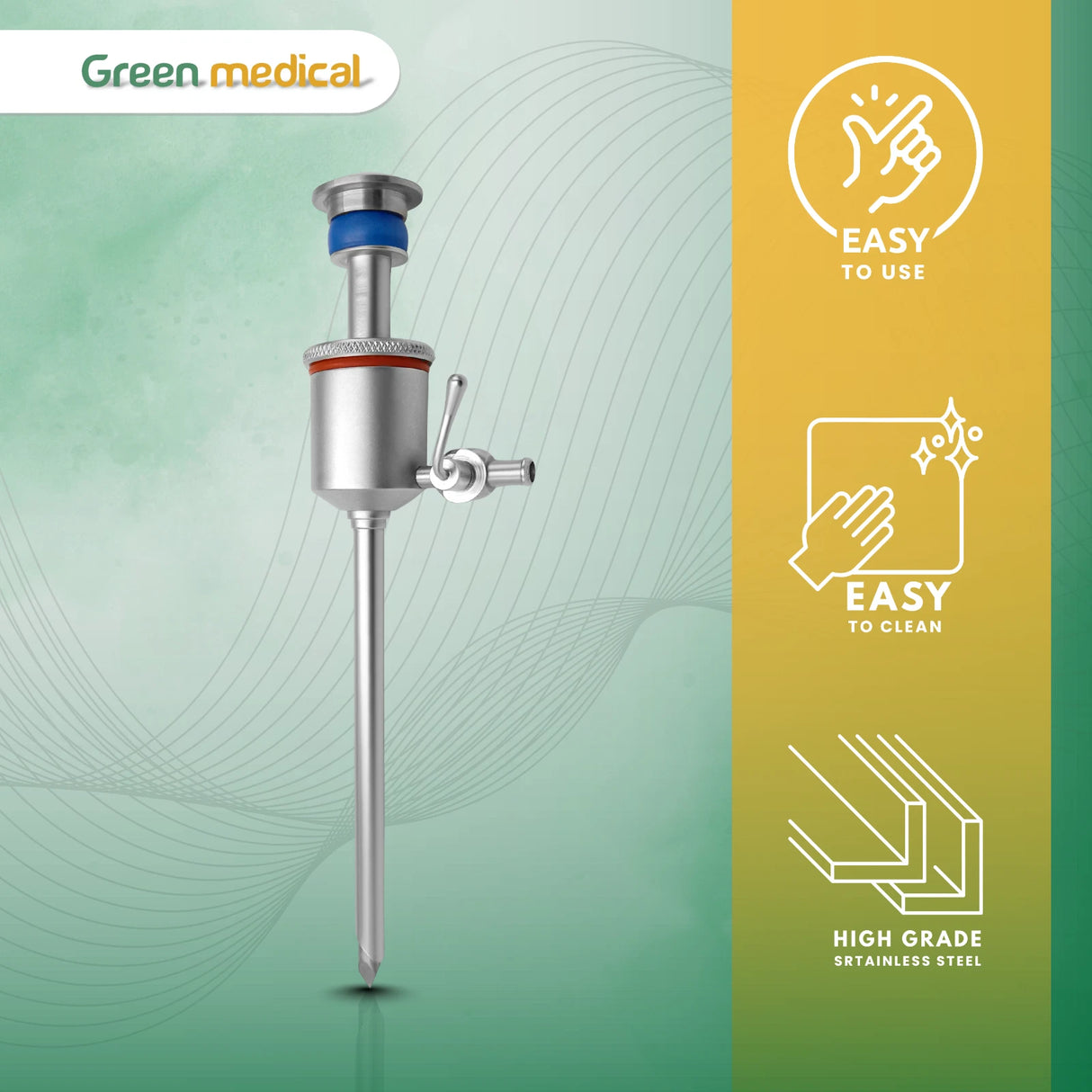 Laparoscopic Trocar Cannula 5mm for Laparoscopy Surgery Instruments Autoclavable
