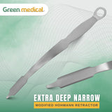 Extra Deep Narrow Hohmann Retractor Surgical Orthopedic Instrument German Grade