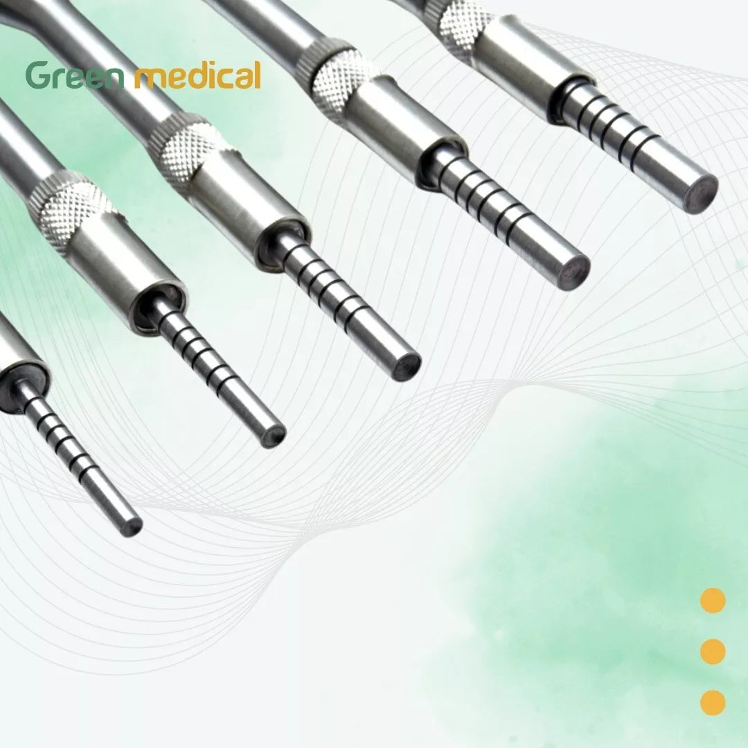 5 Pcs Sinus Lift Osteotomes Set Kit Dental Implant (Concave Tips) Straight