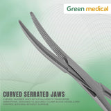 12 Pcs Crile Hemostat Forceps 5.5" Curved – Stainless Steel German Grade Surgical Instruments