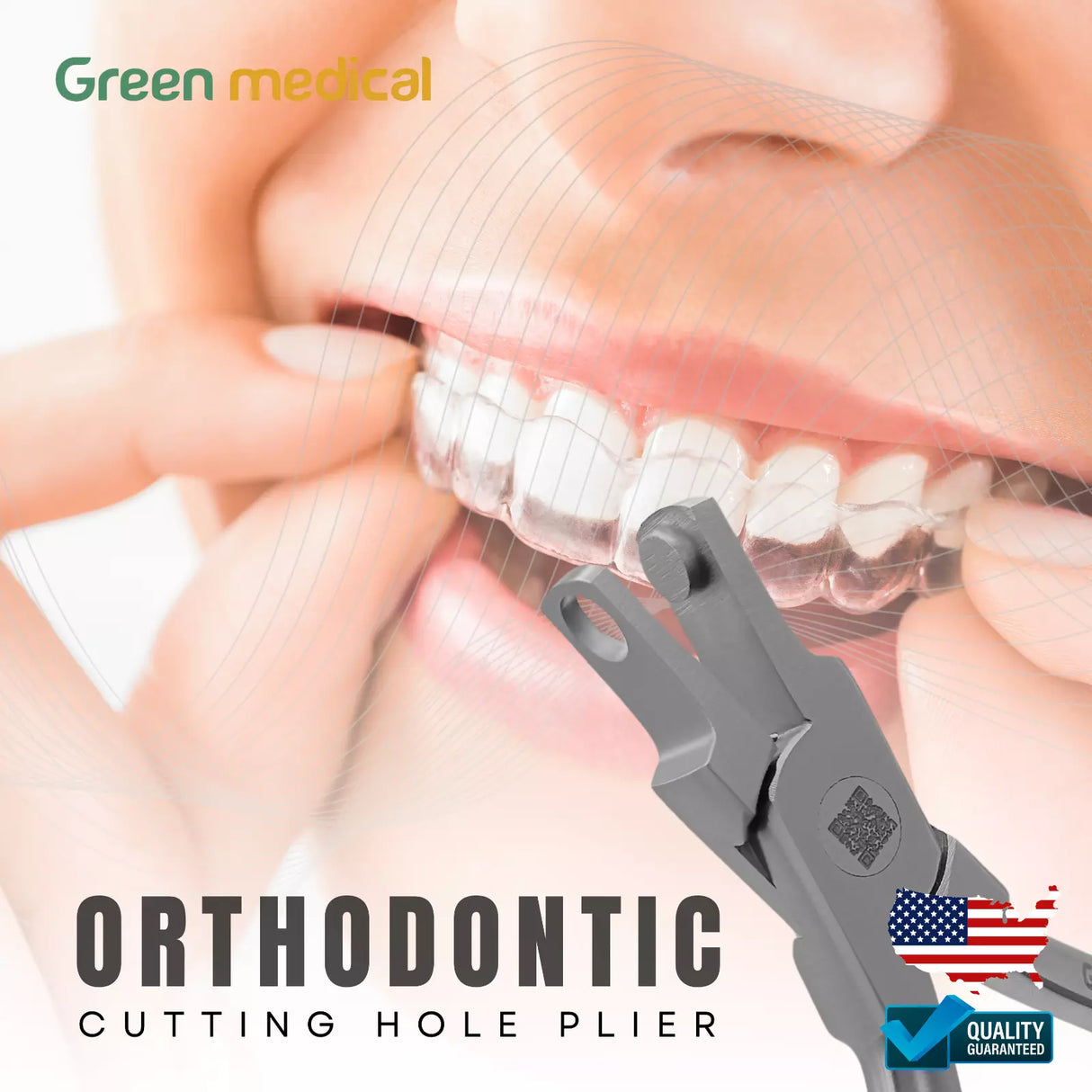 Orthodontic Punch Hole Plier Thermal Forming Retainer Clear Aligner Braces Plier