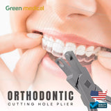 Orthodontic Punch Hole Plier Thermal Forming Retainer Clear Aligner Braces Plier