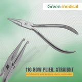 110 how plier, straight Orthodontic Wire Bending Dental Instrument German Grade