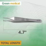 Adson Tissue Forceps 1x2 Teeth 12 cm | Surgical German Grade Instrument