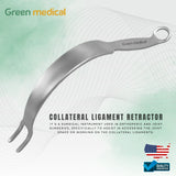 Collateral Ligament Retractor 5mm Prong & 11mm Gap PCL Orthopedic Instruments