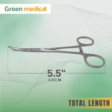 Crile Hemostat locking Forceps 5.50" Curved Stainless Steel Premium Grade