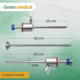 Laparoscopic Trocar Cannula 5mm for Laparoscopy Surgery Instruments Autoclavable
