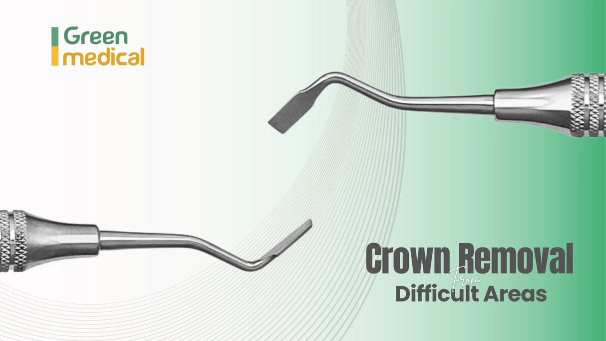 Double Ended Dental Crown Spreader , Thin Tips Stainless Steel German Grade