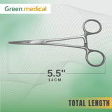 12 Pcs Crile Hemostat Forceps 5.5" Straight – Stainless Steel German Grade Surgical Instruments