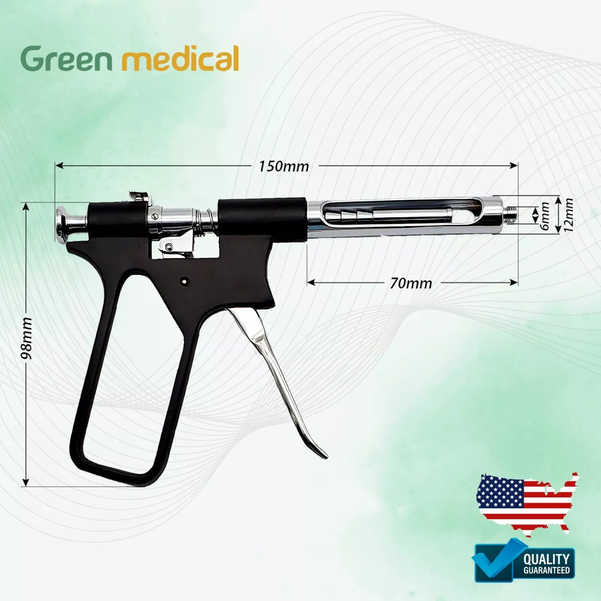 Dental Intraligamental Syringe Gun Style 1.8ml Anesthesia Dental Implant