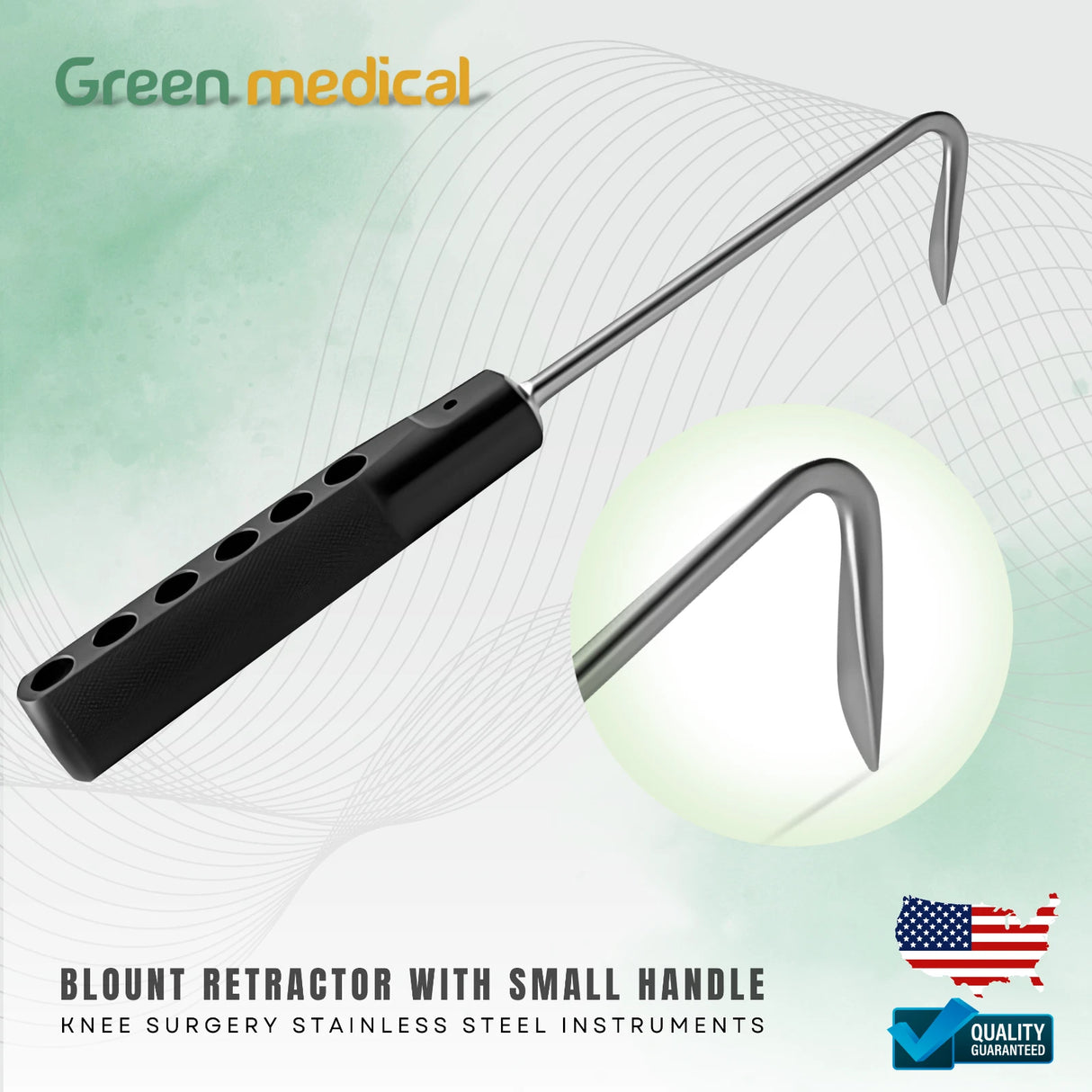 Blount Retractor with Small Handle – Stainless Steel Knee Surgery Orthopedic Instrument