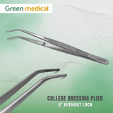 College Dressing Plier 6″ without Lock – Surgical & Medical Grade Instruments