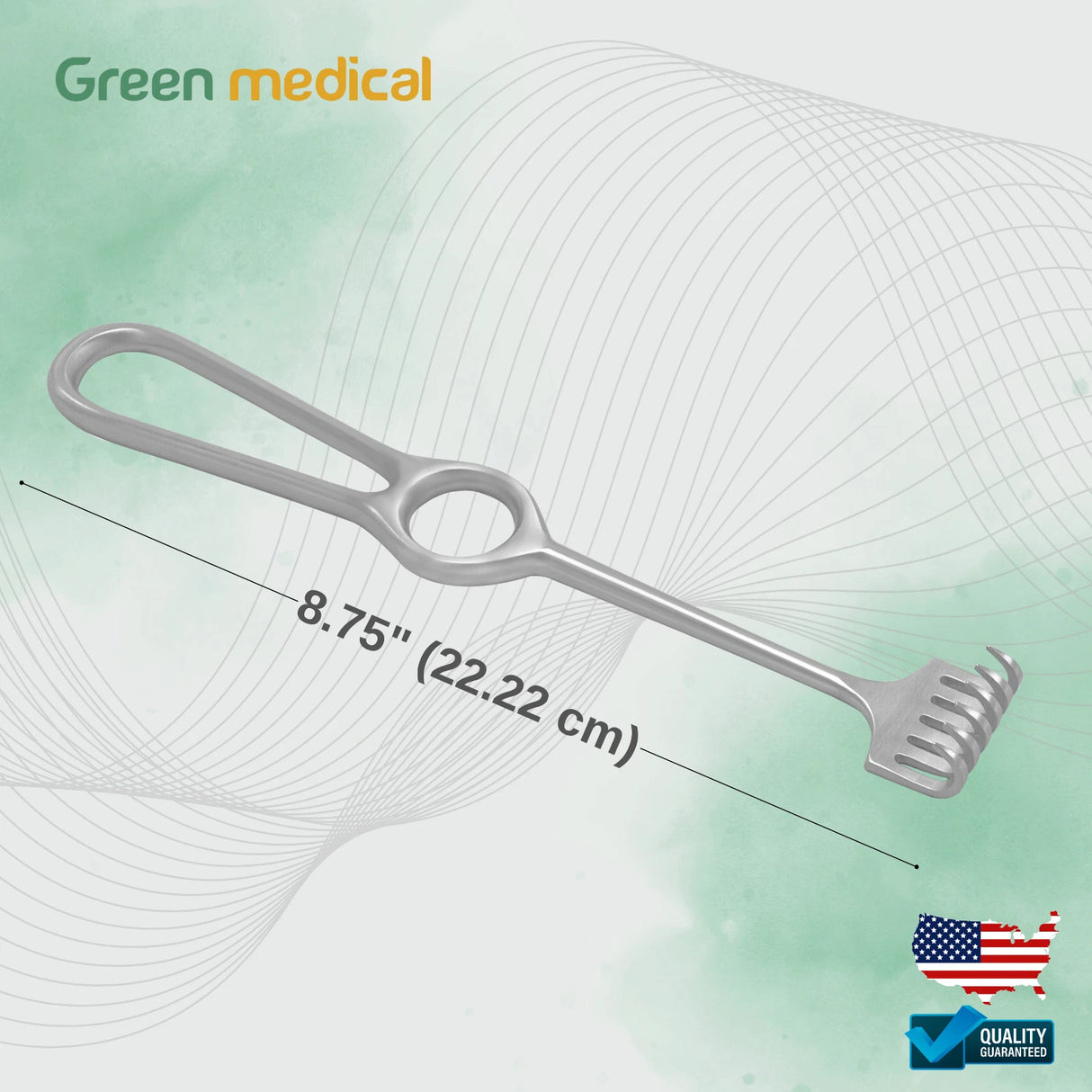 Volkman Retractor 6 Sharp Prongs Ring Handle 8 3/4" Orthopedic Surgery Tools