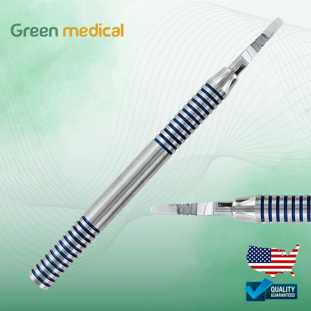 Precision Osteotome D-Shaped Spreader for Surgical Dentistry | Marked at 12mm, 15mm & 18mm for Accurate Bone Expansion