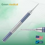 Precision Osteotome D-Shaped Spreader for Surgical Dentistry | Marked at 12mm, 15mm & 18mm for Accurate Bone Expansion
