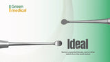 2/4 Molt Bone Curette Dental Surgical Instrument Autoclavable Stainless Steel