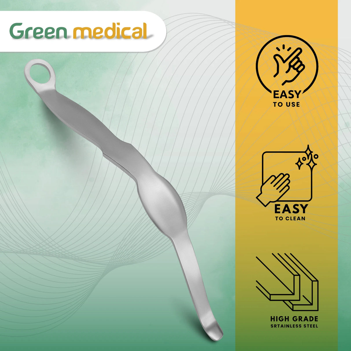 Concave Total Knee Retractor Narrow Orthopedic Surgical Instrument German Grade