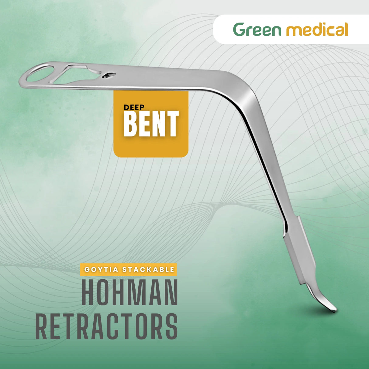 Goytia Stackable Deep Bent Hohmann Retractor Orthopedic Surgical Instrument