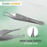 Adson Tissue Forceps 1x2 Teeth 12 cm | Surgical German Grade Instrument