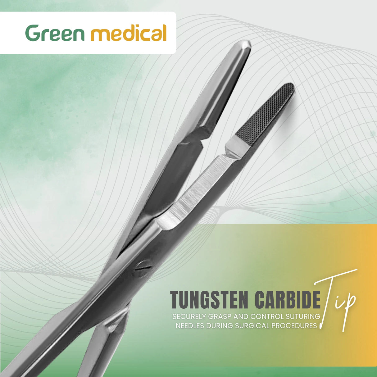TC Olsan Hegar Needle Holder Tungsten Carbide Surgical Instrument 16cm