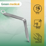 Ortholucent Narrow Bent Hohmann Retractor Surgical Ortho Instrument German Grade