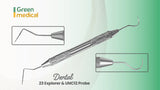 23 Explorer & UNC-12 Probe Double Ended Dental Diagnostic Instrument