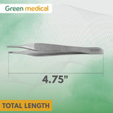 Adson Brown Tissue Forceps 4.75" ENT Surgical Instruments German Grade