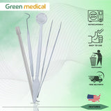 50 Pack Disposable Dental Examination Kit 8-Pcs Basic Instruments Set