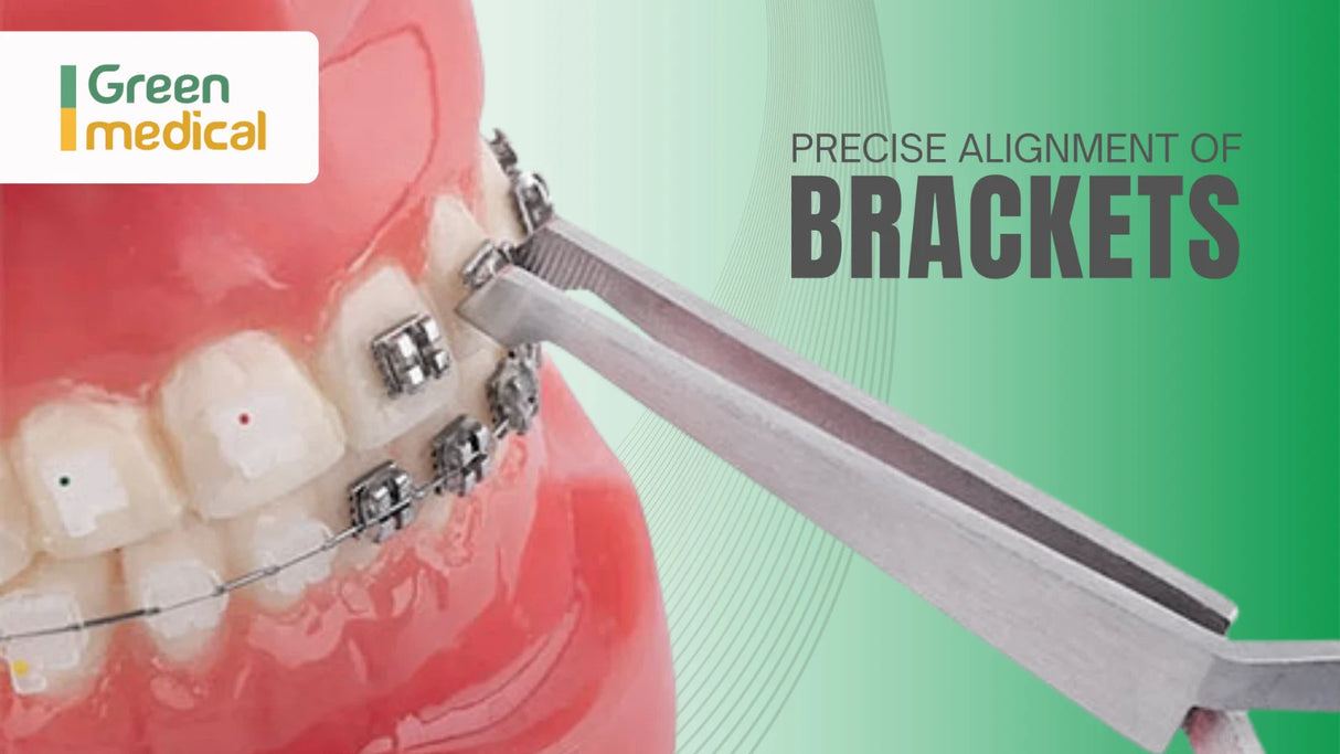 Anterior Bracket Holder Tweezers with Aligner | Orthodontic Bracket Placement
