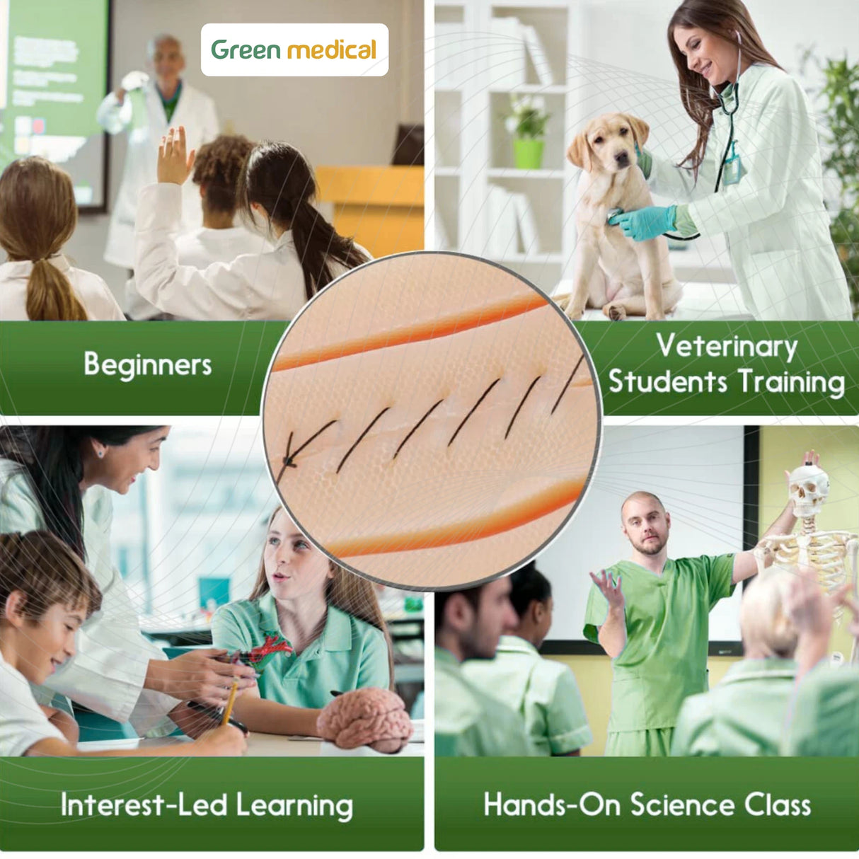 Premium Suture Practice Kit with Silicon pad for Medical Students Training