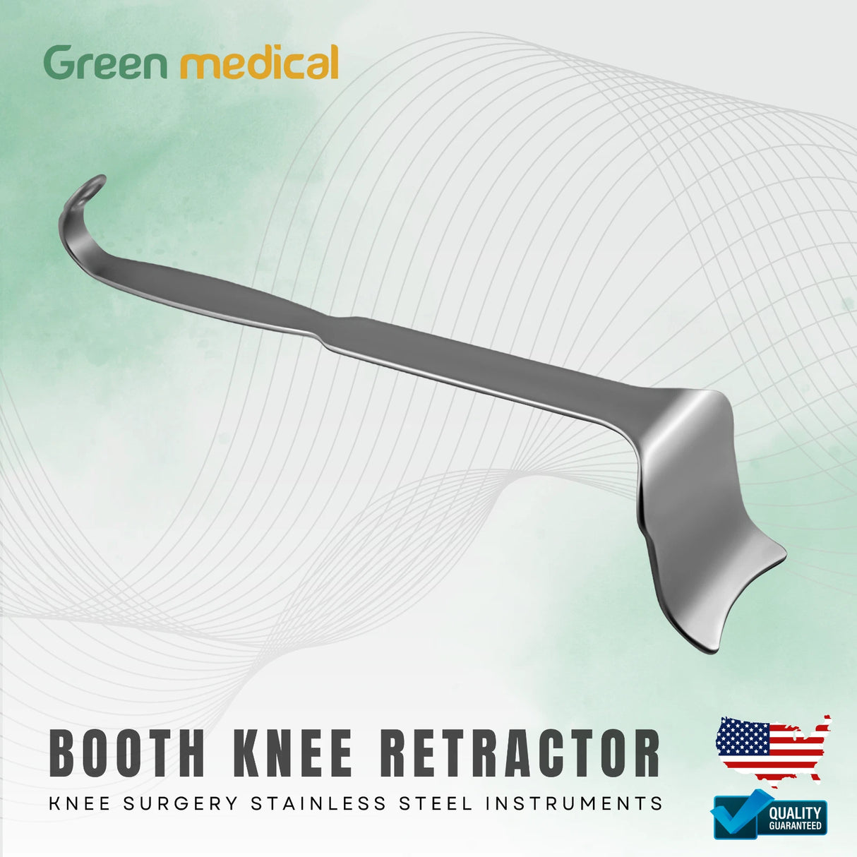Booth Knee Retractor – German Stainless Steel Orthopedic Knee Surgery Instrument