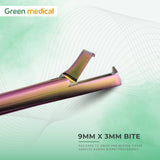 Green Medical Tischler Kevorkian Biopsy Punch 20cm 9x3mm Rainbow Finish