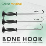 Bone Hook Retractors set of 3 Knee Raiser Hip Retractor Orthopedic instruments