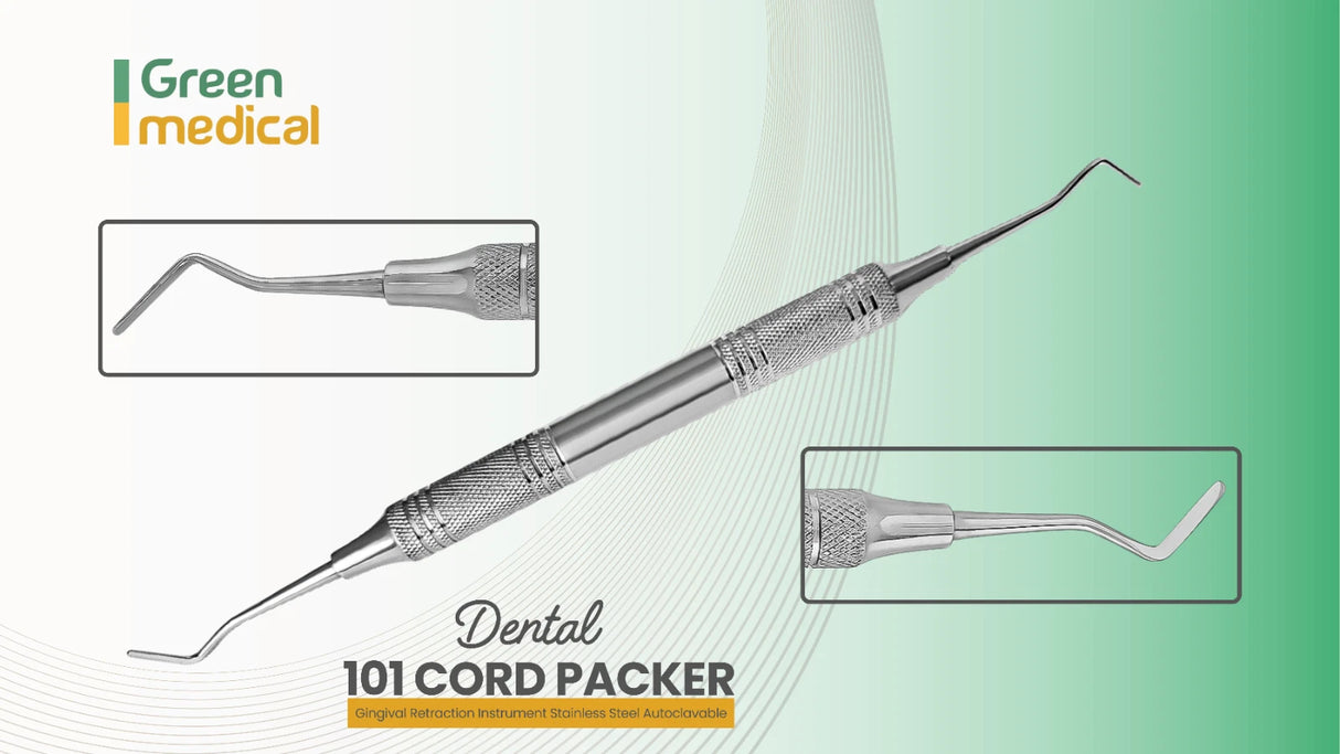 101 Dental Cord Packer Gingival Retraction Instrument Stainless Steel Autoclavable