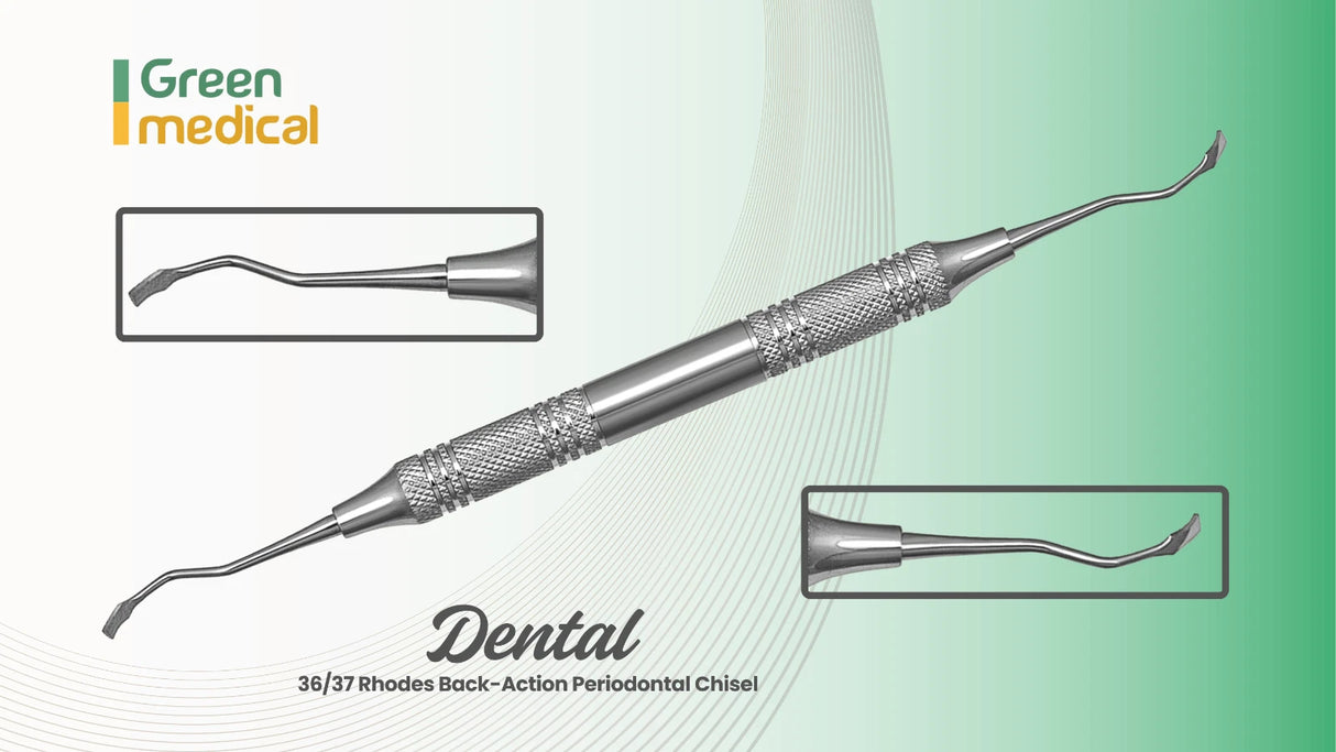 Dental Periodontal Chisel 36/37 Rhodes Back-Action Dental Lab Instruments