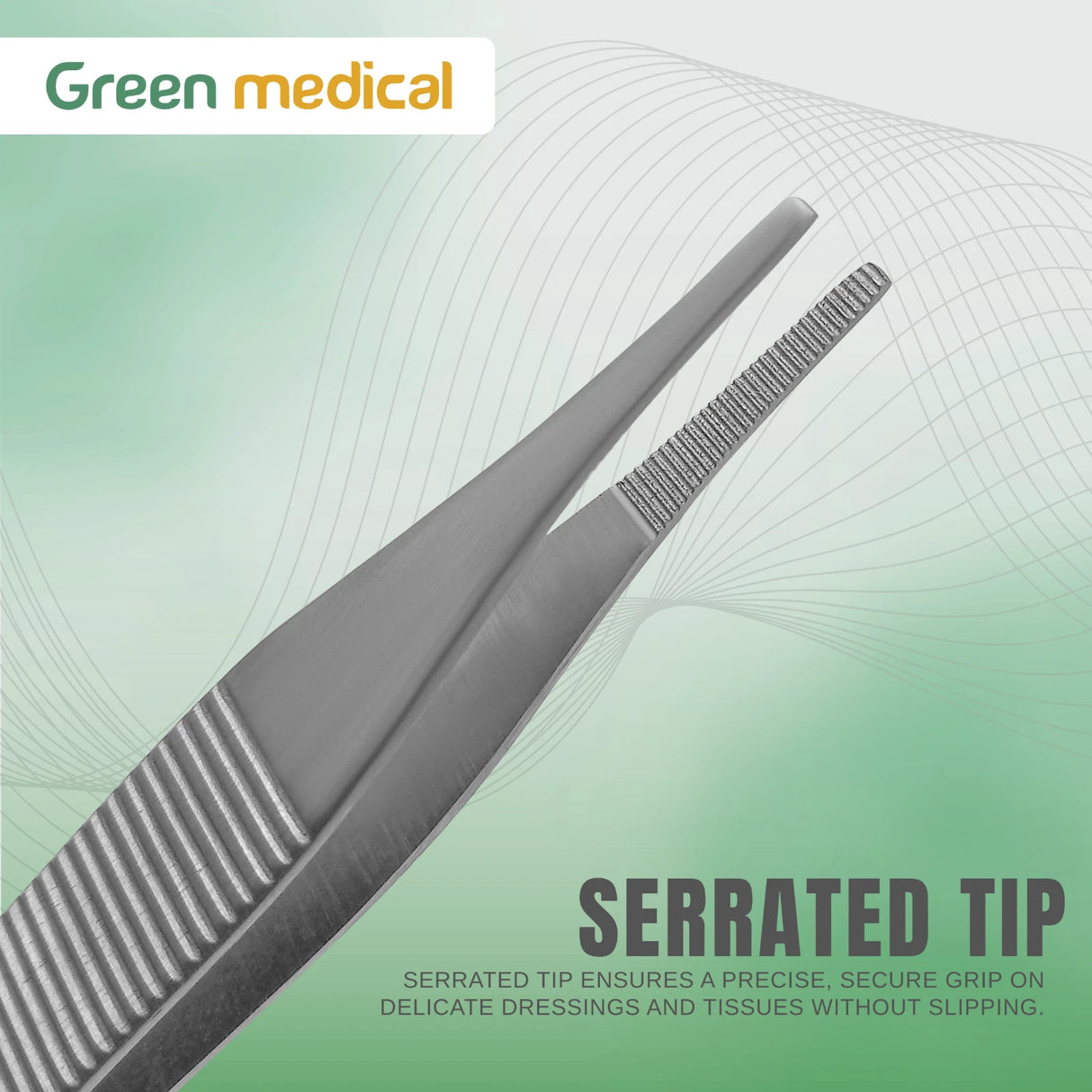 12 Pcs Adson Dressing Forceps Surgical Tissue Forceps Stainless Steel German Grade Set